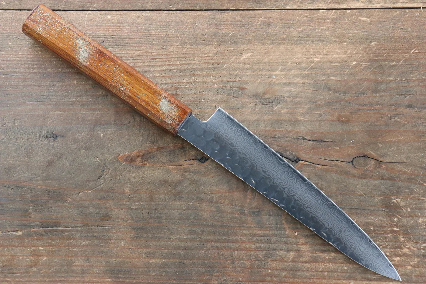 Sakai Takayuki VG10 ดามัสกัส 33 ชั้น มีดขนาดเล็ก  Petty มีดทำครัวญี่ปุ่น 150mm ด้ามไม้โอ๊กเคลือบ (Seiren)