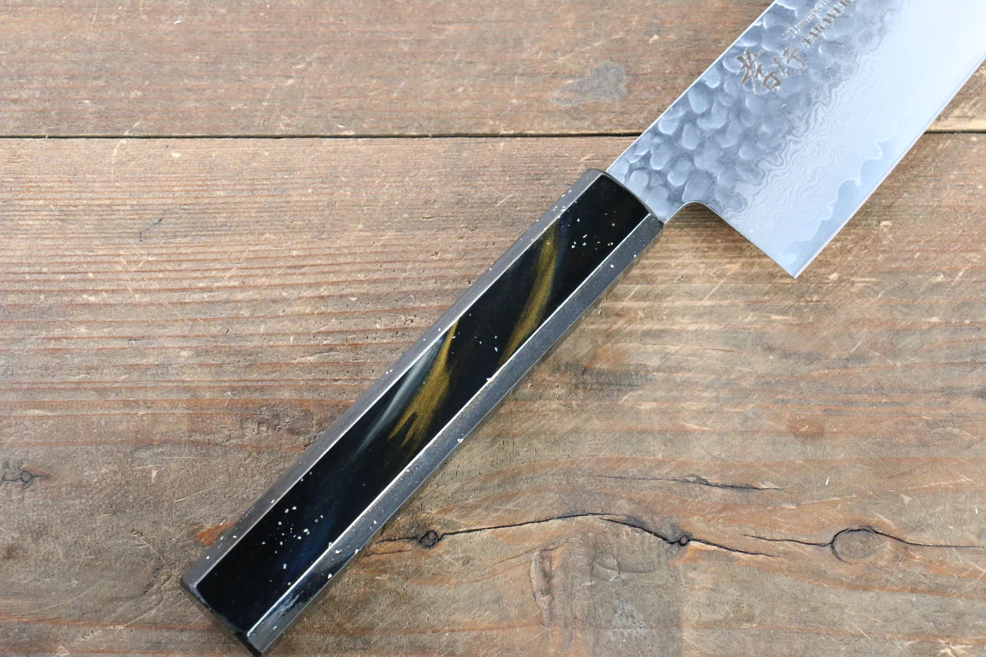 Sakai Takayuki VG10 ดามัสกัส 33 ชั้น มีดกิวโตะ Gyuto มีดทำครัวญี่ปุ่น 240mm ด้ามไม้โอ๊กเคลือบ (Saiu)