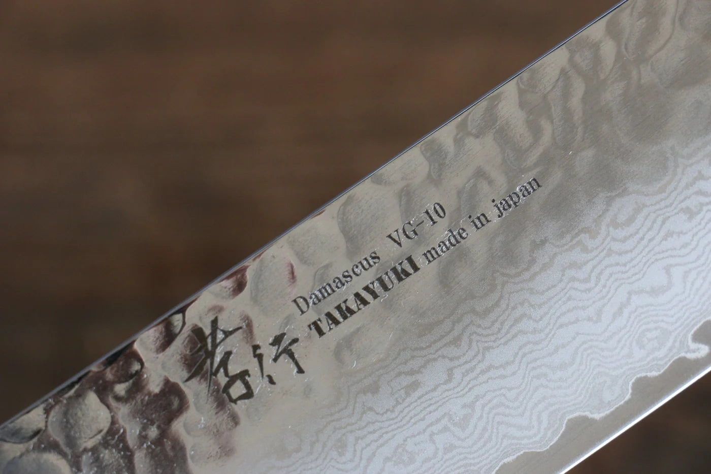 Sakai Takayuki VG10 ดามัสกัส 33 ชั้น มีดหั่นผัก Nakiri มีดทำครัวญี่ปุ่น 160mm ด้ามไม้โอ๊กเคลือบ (Kokushin)