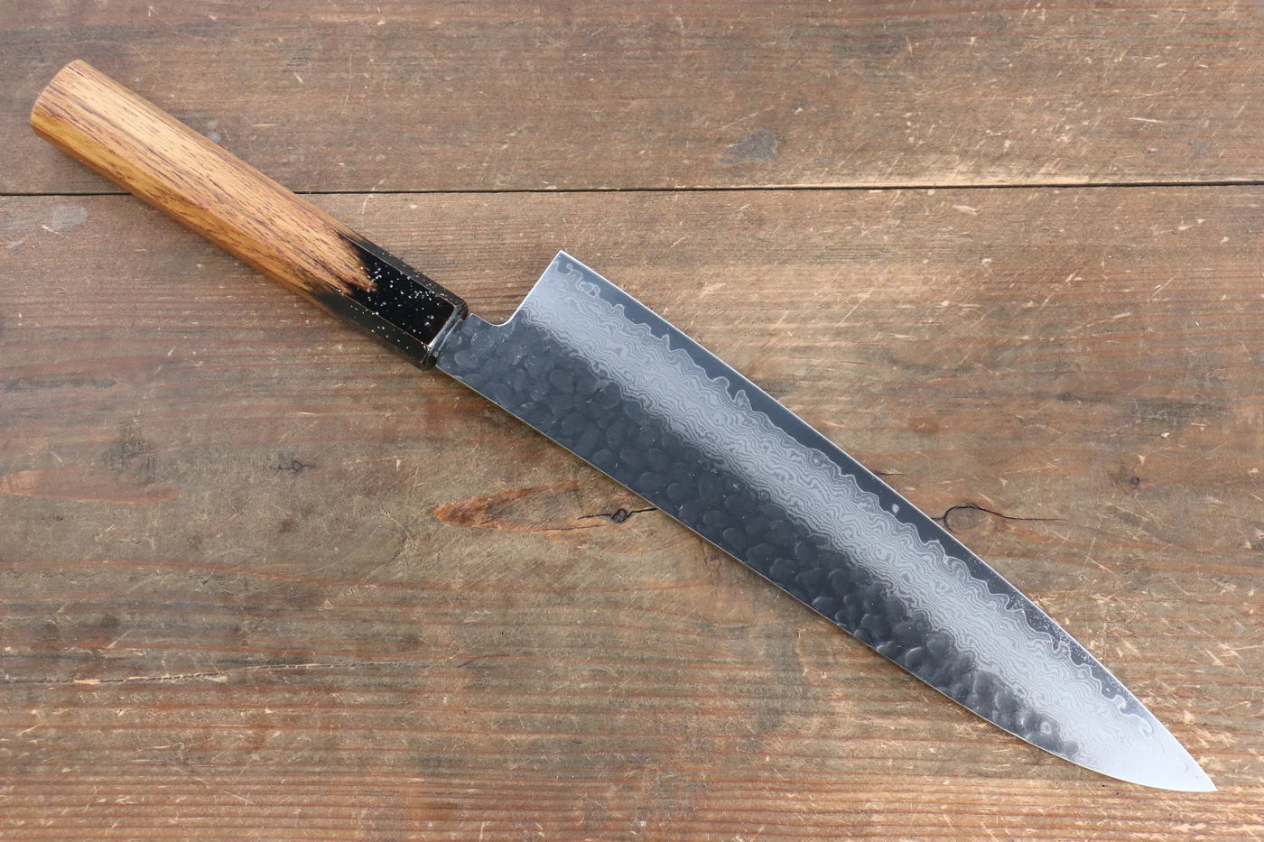 Sakai Takayuki VG10 ดามัสกัส 33 ชั้น มีดกิวโตะ Gyuto มีดทำครัวญี่ปุ่น 240mm ด้ามไม้โอ๊กเคลือบ (Kokushin)
