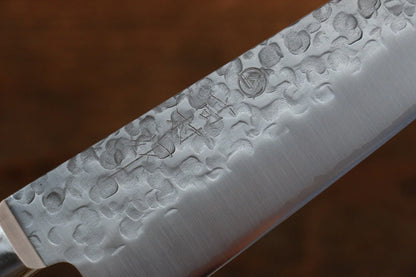 Takamura Knives VG10 ลายค้อนตี มีดกิวโตะ Gyuto มีดทำครัวญี่ปุ่น 180mm ด้ามไม้ Pakka wood สีดำ