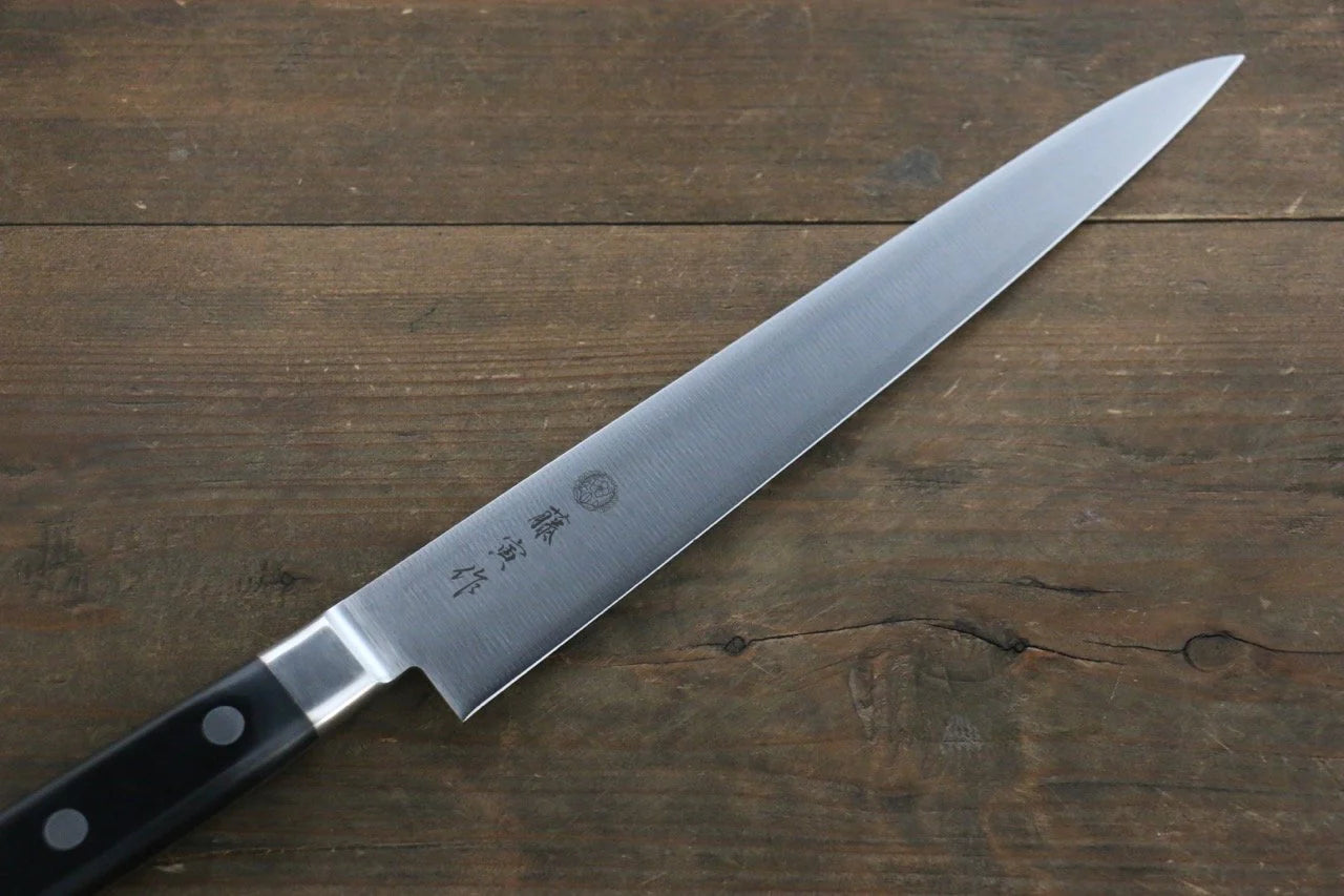 Tojiro (Fujitora) เหล็กกล้าผสม DP โคบอลด์ มีดเลาะเอ็น Sujihiki มีดทำครัวญี่ปุ่น 240mm ด้ามไม้ Pakka wood