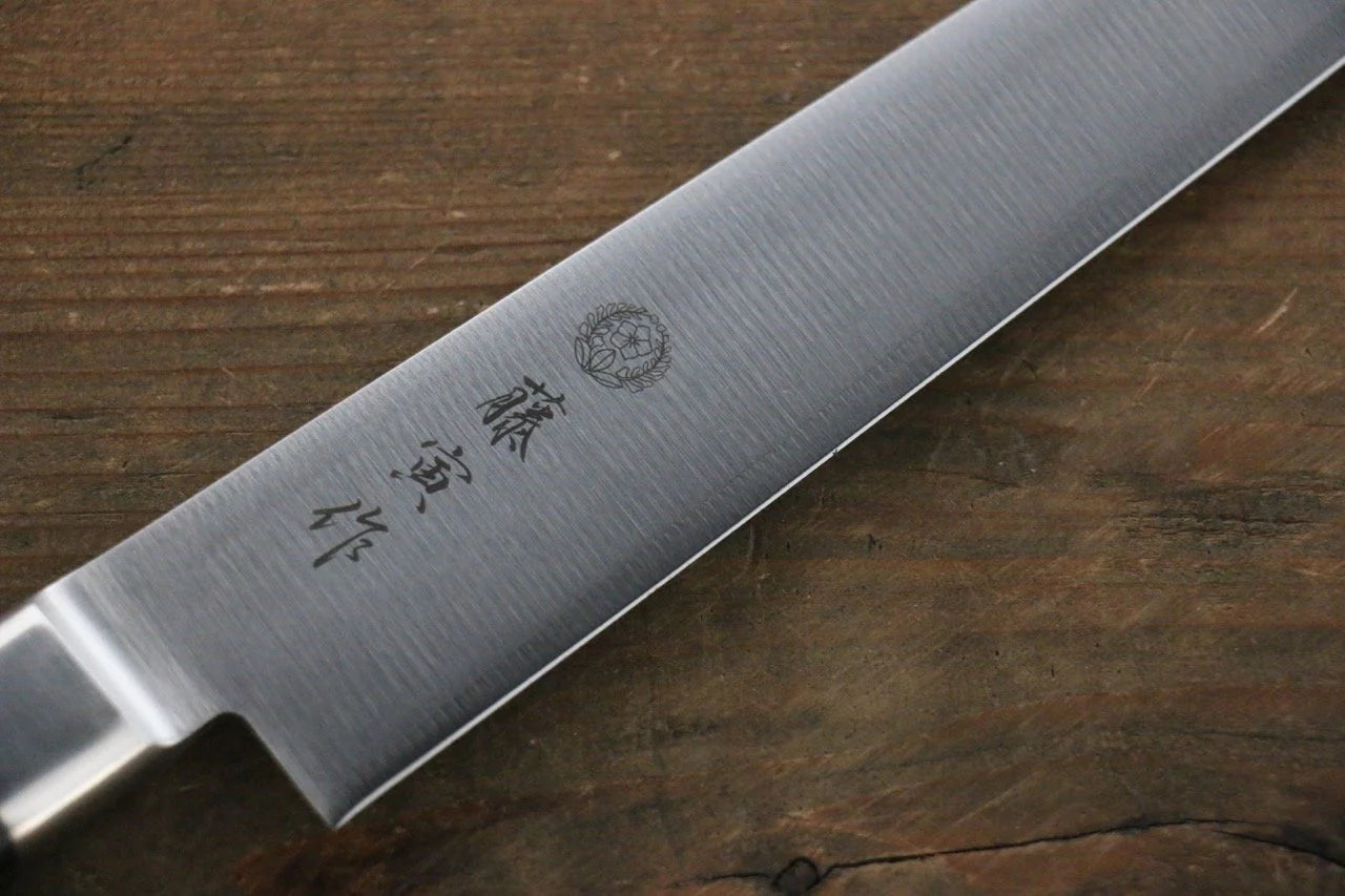 Tojiro (Fujitora) เหล็กกล้าผสม DP โคบอลด์ มีดเลาะเอ็น Sujihiki มีดทำครัวญี่ปุ่น 240mm ด้ามไม้ Pakka wood