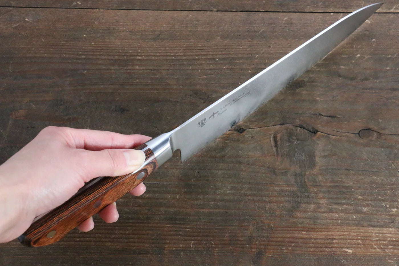 Tamahagane kyoto 63 ชั้น ดามัสกัส มีดกิวโตะ Gyuto มีดทำครัวญี่ปุ่น 210mm KP-1105