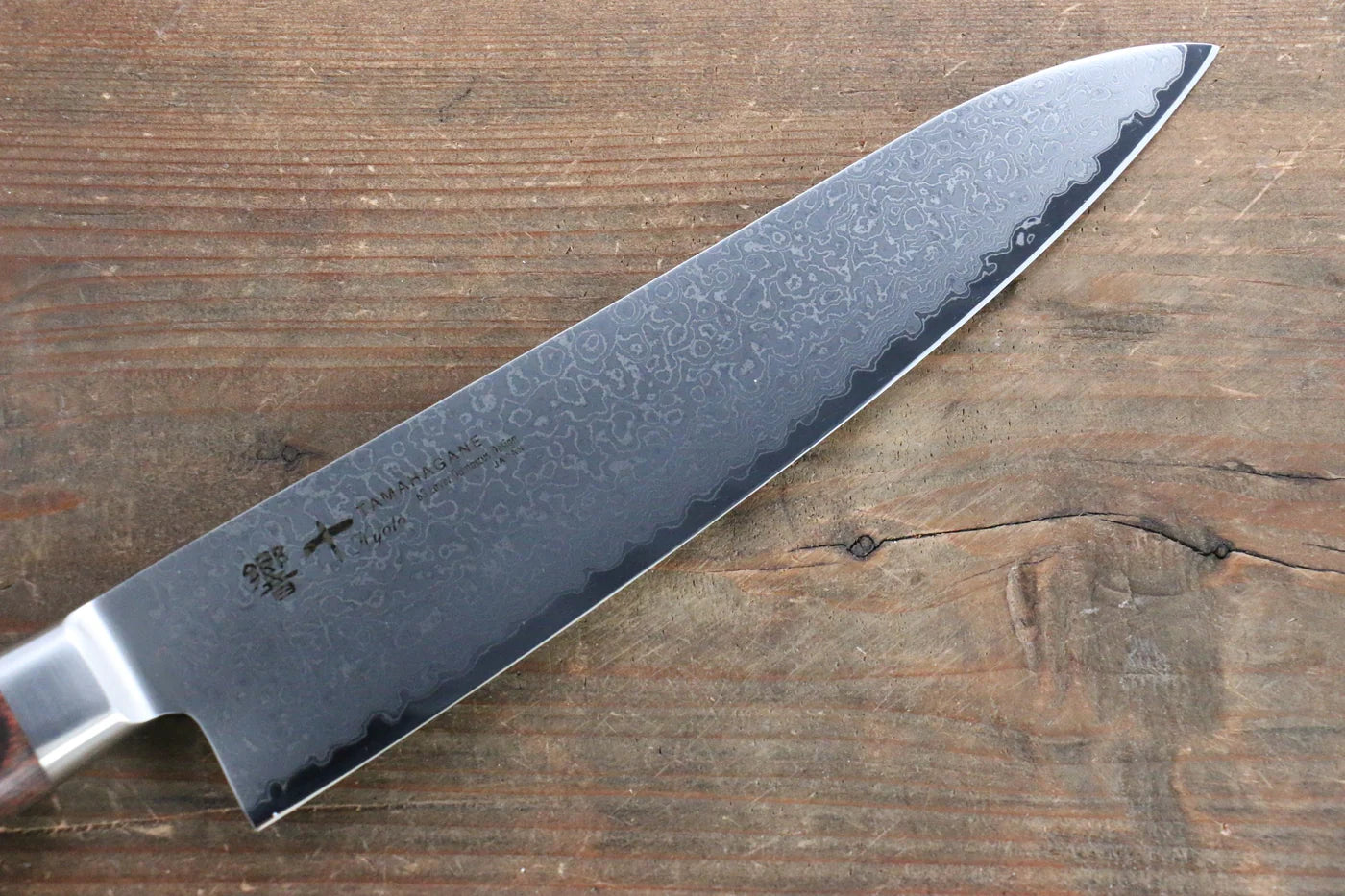 Tamahagane kyoto 63 ชั้น ดามัสกัส มีดกิวโตะ Gyuto มีดทำครัวญี่ปุ่น 210mm KP-1105