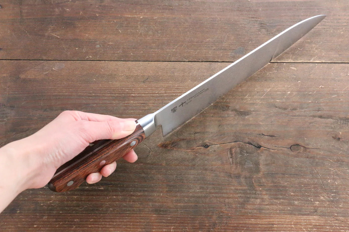 Tamahagane kyoto 63 ชั้น ดามัสกัส มีดกิวโตะ Gyuto มีดทำครัวญี่ปุ่น 240mm KP-1104