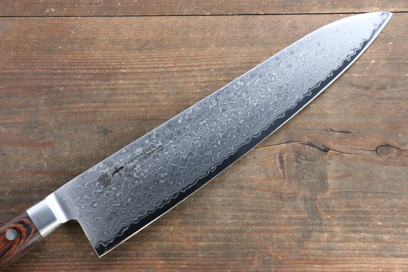 Tamahagane kyoto 63 ชั้น ดามัสกัส มีดกิวโตะ Gyuto มีดทำครัวญี่ปุ่น 270mm KP-1103
