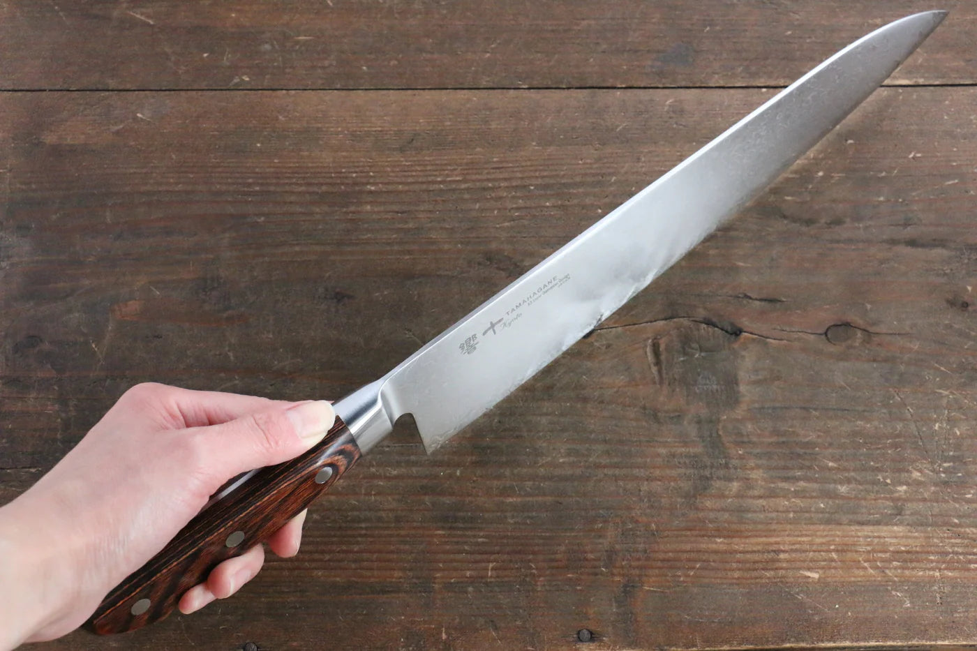 Tamahagane kyoto 63 ชั้น ดามัสกัส มีดกิวโตะ Gyuto มีดทำครัวญี่ปุ่น 270mm KP-1103
