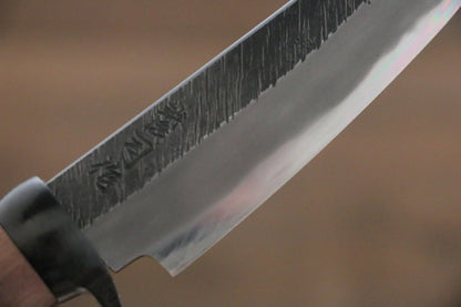 Tsukasa Hinoura Blue Steel (บลูสตีล) No.2 ดามัสกัสสี มีด Hunter มีดทำครัวญี่ปุ่น 100mm ด้ามไม้พะยูง