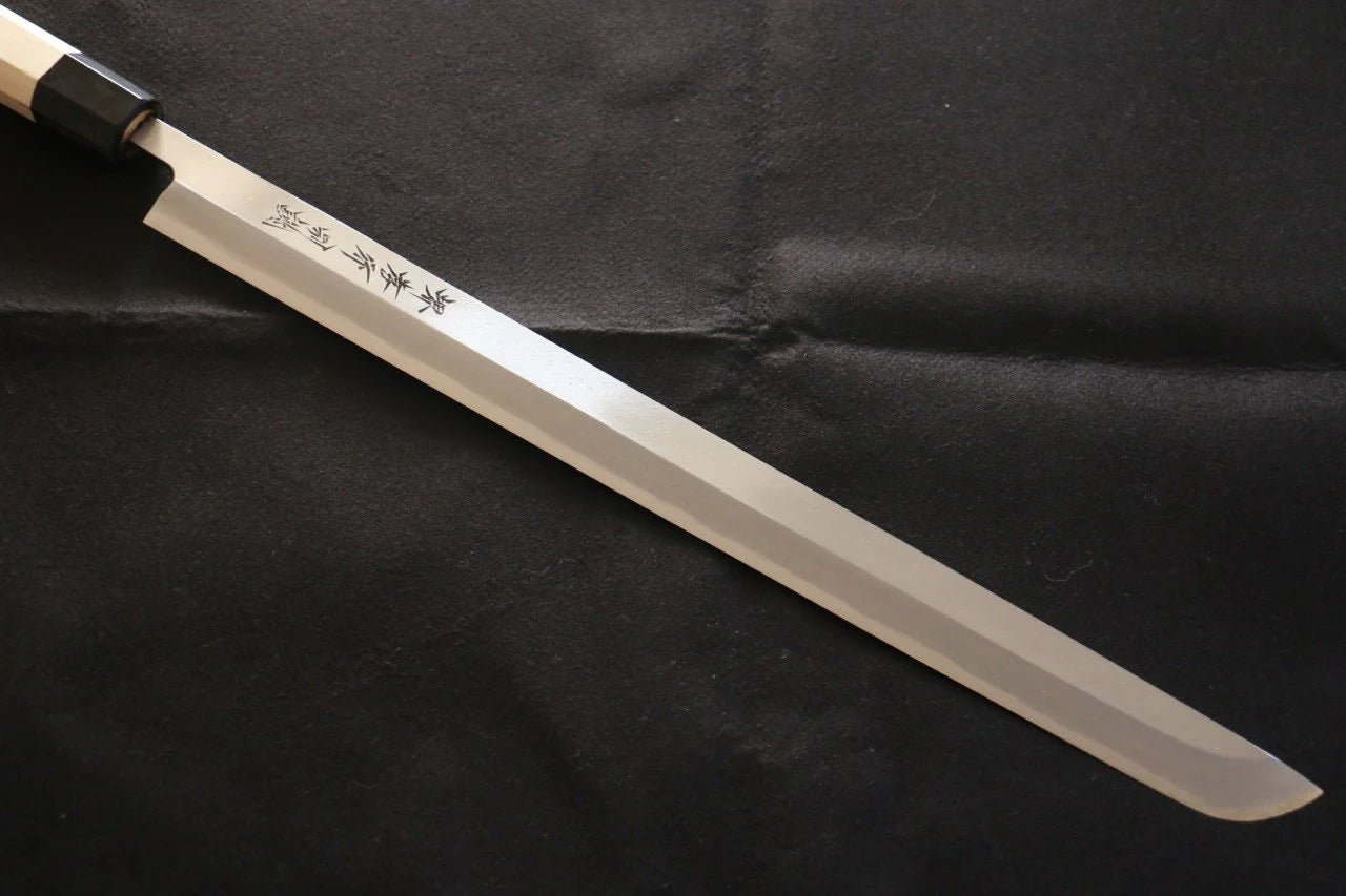 Sakai Takayuki White Steel (เหล็กกล้าขาว) No.2 มีดหั่นปลาทูน่า มีดทำครัวญี่ปุ่น 450mm