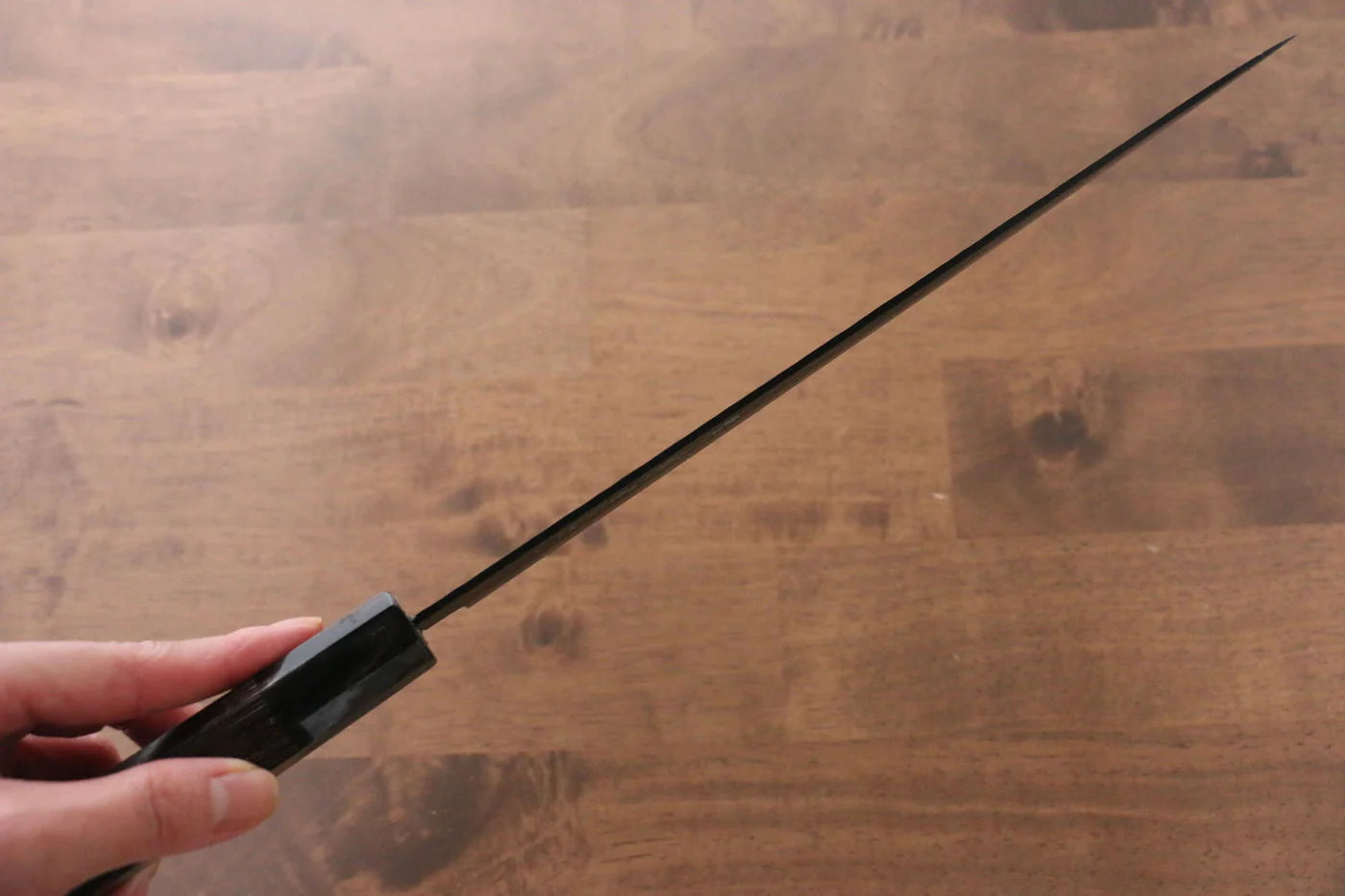 Sakai Takayuki Kurokage VG10 ลายค้อนตี เคลือบเทฟลอน มีดเลาะเอ็น Sujihiki มีดทำครัวญี่ปุ่น 240mm ด้ามไม้เวงเก้