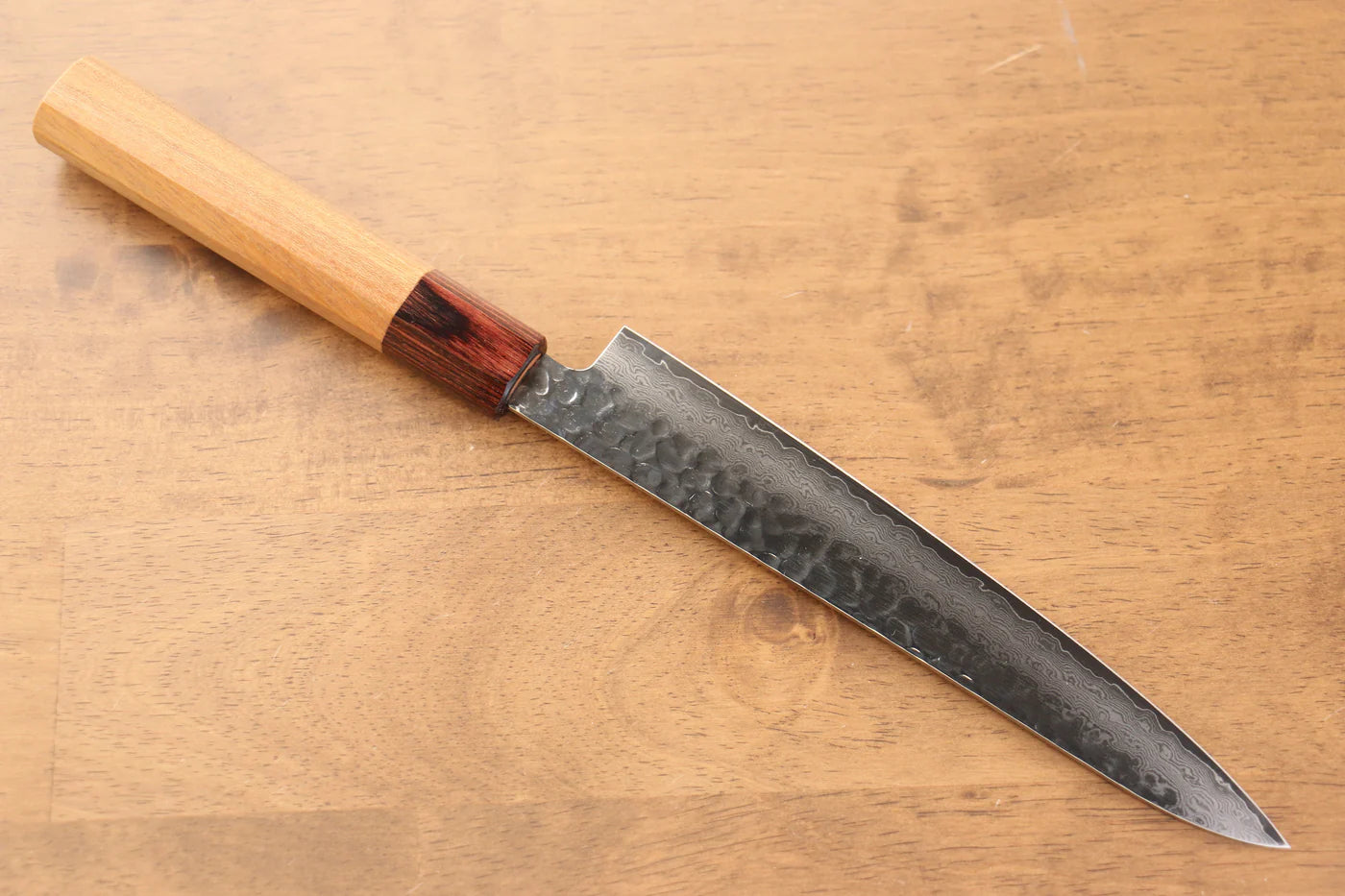 Sakai Takayuki VG10 ดามัสกัส 33 ชั้น มีดขนาดเล็ก  Petty มีดทำครัวญี่ปุ่น 180mm ด้ามต้นเซลโคว่าญี่ปุ่น (Japanese Elm)
