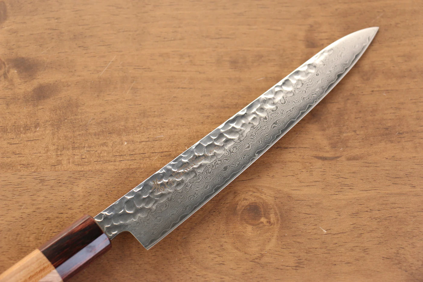 Sakai Takayuki VG10 ดามัสกัส 33 ชั้น มีดขนาดเล็ก  Petty มีดทำครัวญี่ปุ่น 180mm ด้ามต้นเซลโคว่าญี่ปุ่น (Japanese Elm)