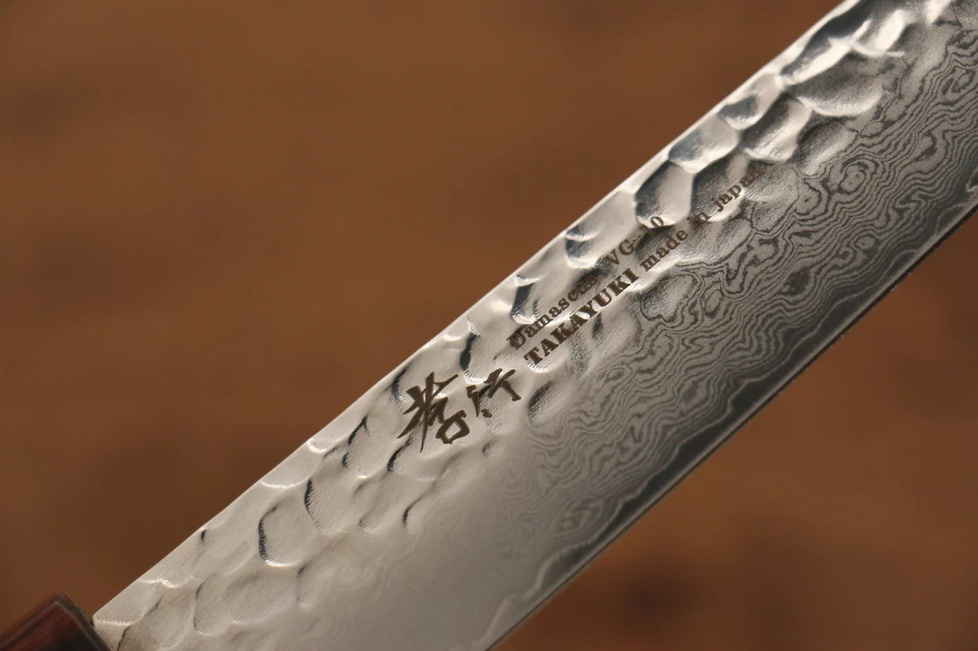Sakai Takayuki VG10 ดามัสกัส 33 ชั้น มีดขนาดเล็ก  Petty มีดทำครัวญี่ปุ่น 180mm ด้ามต้นเซลโคว่าญี่ปุ่น (Japanese Elm)