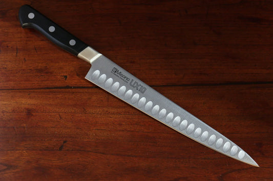 Misono UX10 สเเตนเลส มีดเลาะเอ็นเเซลมอน Sujihiki Salmon มีดทำครัวญี่ปุ่น 270mm