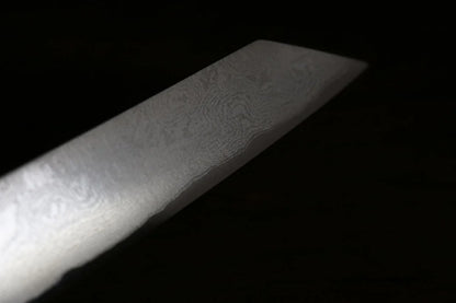 Sakai Takayuki Silver Steel No.3 (เหล็กเงิน No.3) ดามัสกัส มีด Kengata Yanagiba มีดทำครัวญี่ปุ่น 300mm
