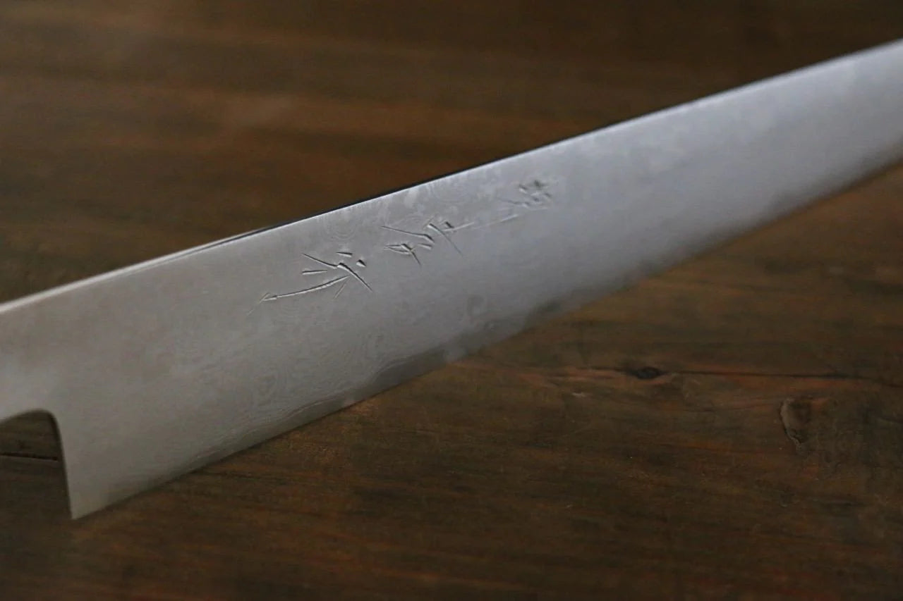 Sakai Takayuki Silver Steel No.3 (เหล็กเงิน No.3) ดามัสกัส มีดเลาะเอ็น Sujihiki มีดทำครัวญี่ปุ่น 270mm