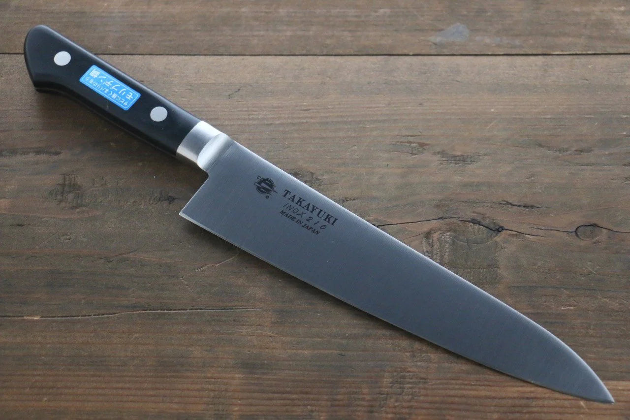 Sakai Takayuki โมลิบดินัม INOX มีดกิวโตะ Gyuto มีดทำครัวญี่ปุ่น 210mm ด้ามพลาสติกเรซิ่น POM