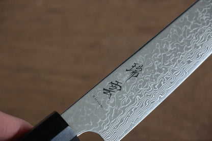 Seki Kanetsugu ZUIUN SPG2 ขัดขึ้นเงากระจก ลายดามัสกัส มีด Kiritsuke Petty-Utility มีดทำครัวญี่ปุ่น 150mm ด้ามไม้ Pakka wood ประดับห่วงขาว (หกเหลี่ยม)