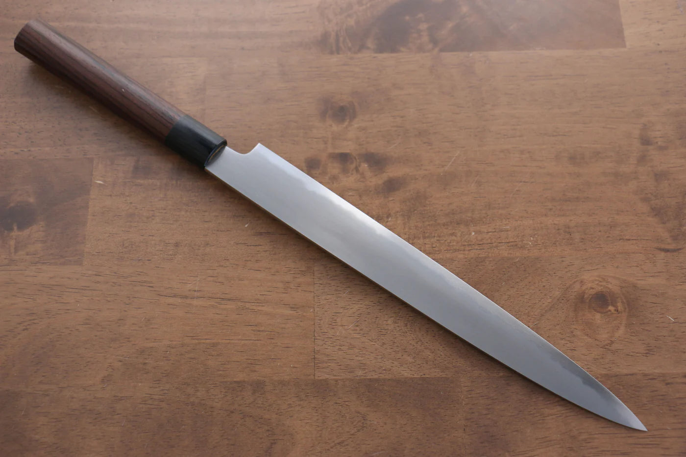 Jikko White Steel (เหล็กกล้าขาว) No.2 มีดเลาะเอ็น Sujihiki มีดทำครัวญี่ปุ่น 270mm ด้ามไม้พะยูง