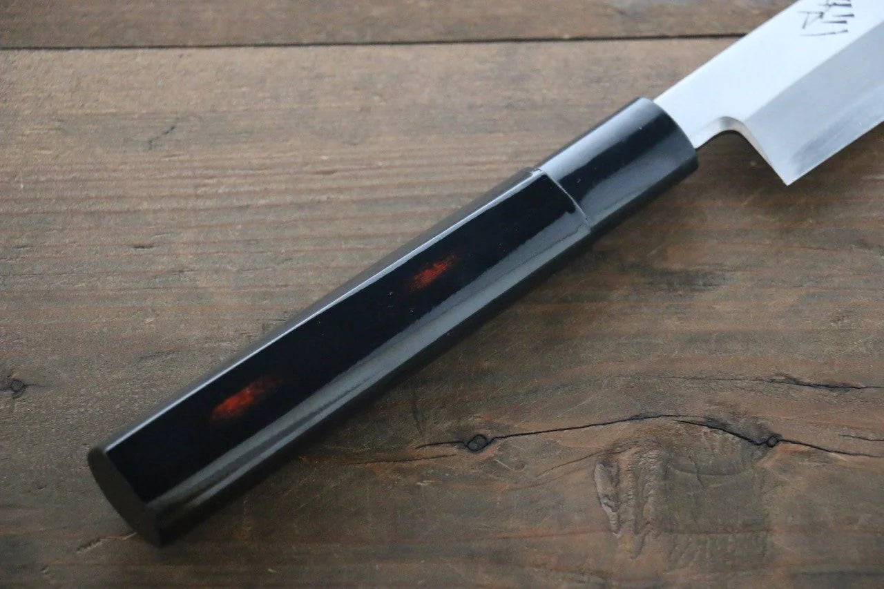 Sakai Takayuki Shikisai Akebono INOX มีด Yanagiba มีดทำครัวญี่ปุ่น ด้ามเคลือบ มีฝัก (ปลอก) มีด