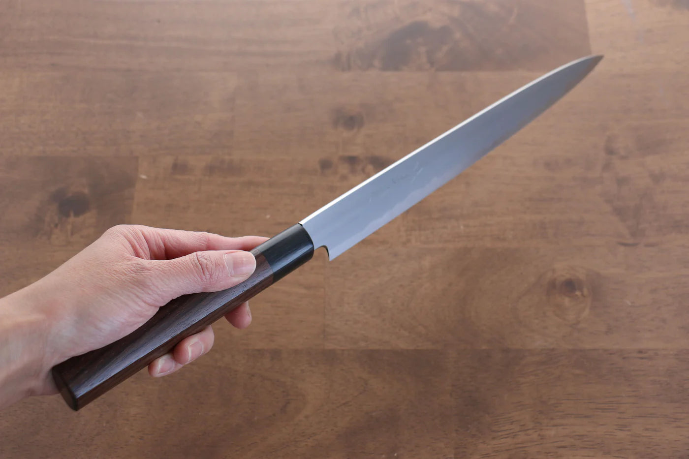 Jikko White Steel (เหล็กกล้าขาว) No.2 มีดเลาะเอ็น Sujihiki มีดทำครัวญี่ปุ่น 270mm ด้ามไม้พะยูง