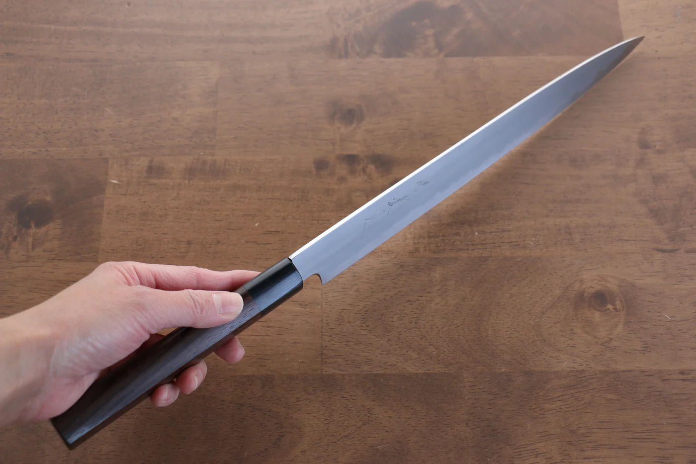 Jikko White Steel (เหล็กกล้าขาว) No.2 มีดเลาะเอ็น Sujihiki มีดทำครัวญี่ปุ่น 270mm ด้ามไม้พะยูง