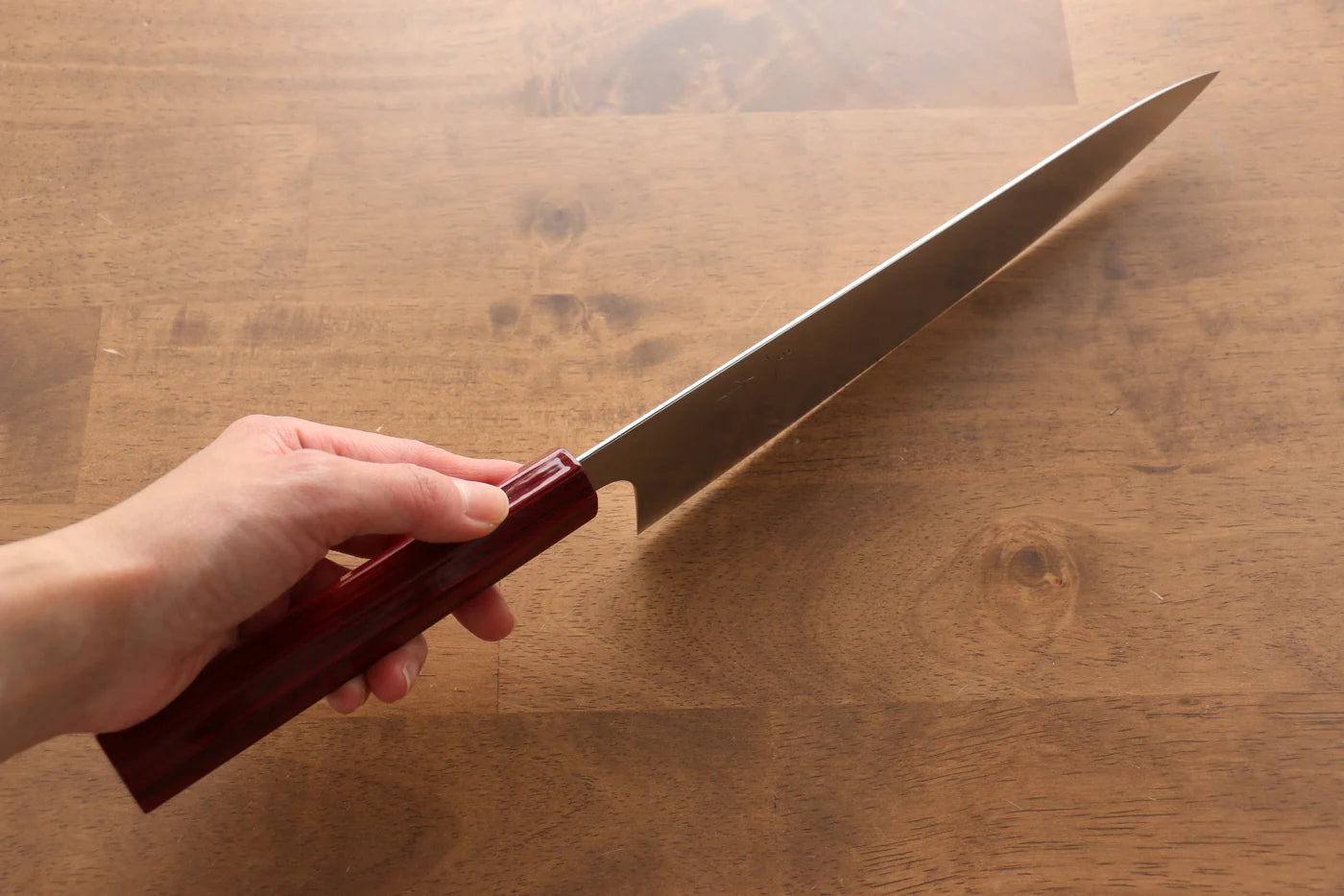 Kei Kobayashi R2/SG2 มีดกิวโตะ Gyuto มีดทำครัวญี่ปุ่น 240mm ด้ามเคลือบสีเเดง
