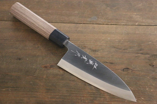 Shigeki Tanaka Silver Steel No.3 (เหล็กเงิน No.3) มีด Deba มีดทำครัวญี่ปุ่น 180mm ด้ามไม้วอลนัท