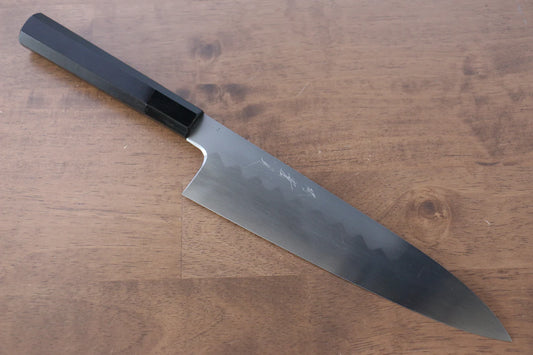 Jikko Honyaki White Steel (เหล็กกล้าขาว) No.3 Kasumitogi มีดกิวโตะ Gyuto มีดทำครัวญี่ปุ่น 210mm ด้ามไม้มะเกลือ