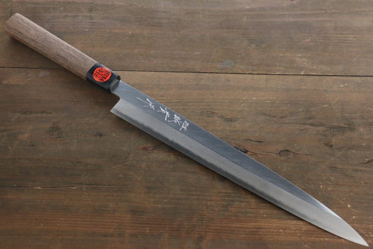 Shigeki Tanaka Silver Steel No.3 (เหล็กเงิน No.3) มีด Yanagiba มีดทำครัวญี่ปุ่น 300mm ด้ามไม้วอลนัท