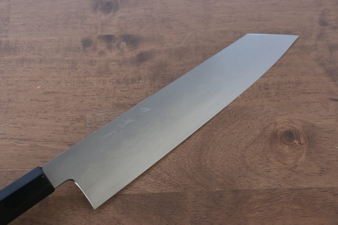 Jikko Honyaki White Steel (เหล็กกล้าขาว) No.3 Kasumitogi มีด Kiritsuke Gyuto มีดทำครัวญี่ปุ่น 210mm ด้ามไม้มะเกลือ