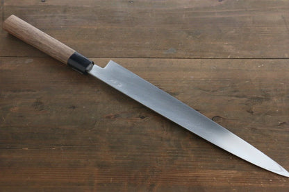 Shigeki Tanaka Silver Steel No.3 (เหล็กเงิน No.3) มีด Yanagiba มีดทำครัวญี่ปุ่น 300mm ด้ามไม้วอลนัท