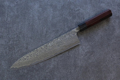 Nao Yamamoto SPG2 ดามัสกัสดำ มีดกิวโตะ Gyuto มีดทำครัวญี่ปุ่น 270mm ด้ามไม้พะยูง