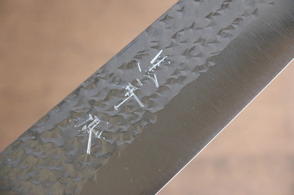 Yu Kurosaki Senko R2/SG2 ลายค้อนตี มีดกิวโตะ Gyuto มีดทำครัวญี่ปุ่น 210mm ด้ามไม้วอลนัท(เฟอร์รูล : เทอร์คอยซ์ประดับห่วง)
