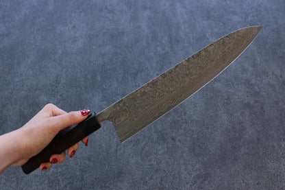 Nao Yamamoto SPG2 ดามัสกัสดำ มีดกิวโตะ Gyuto มีดทำครัวญี่ปุ่น 270mm ด้ามไม้พะยูง