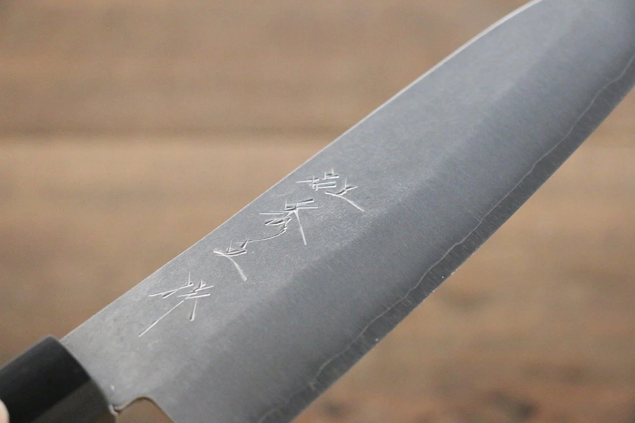 Shigeki Tanaka Silver Steel No.3 (เหล็กเงิน No.3) ลายคล้ายผิวลูกสาลี่ มีด Santoku มีดทำครัวญี่ปุ่น 165mm ด้ามไม้วอลนัท