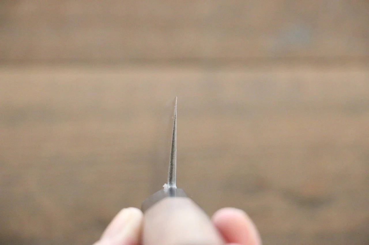 Shigeki Tanaka Silver Steel No.3 (เหล็กเงิน No.3) ลายคล้ายผิวลูกสาลี่ มีด Santoku มีดทำครัวญี่ปุ่น 165mm ด้ามไม้วอลนัท