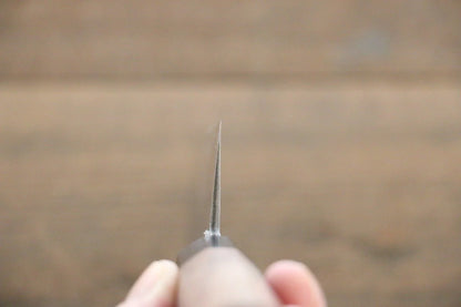 Shigeki Tanaka Silver Steel No.3 (เหล็กเงิน No.3) ลายคล้ายผิวลูกสาลี่ มีด Santoku มีดทำครัวญี่ปุ่น 165mm ด้ามไม้วอลนัท