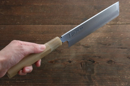 Masamoto Hongasumi White Steel (เหล็กกล้าขาว) No.2 มีด Usubaทรงสี่เหลี่ยม มีดทำครัวญี่ปุ่น 180mm ด้ามต้นเเมกโนเลีย