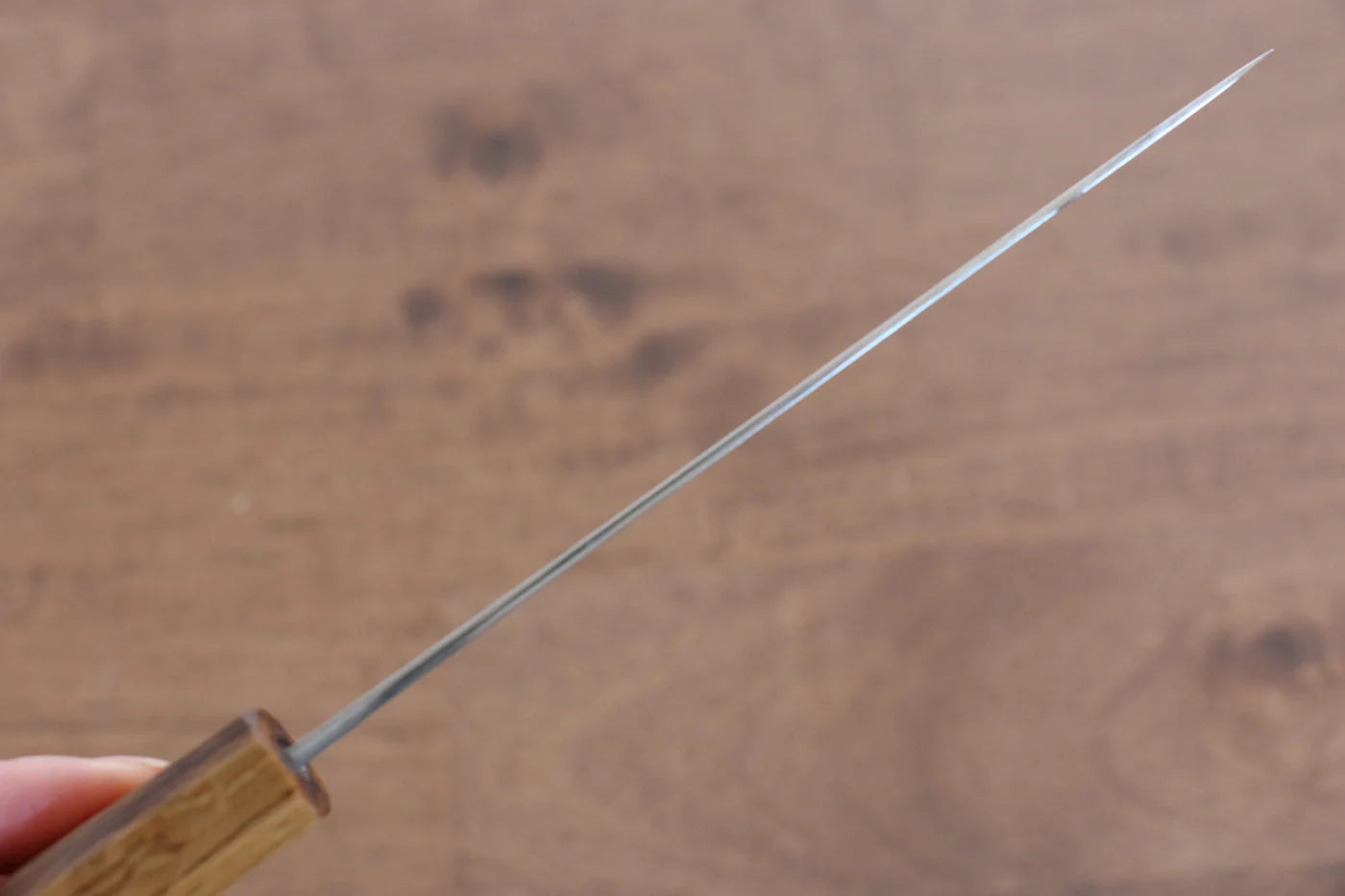 Katsushige Anryu VG10 ขัด ดามัสกัส มีดขนาดเล็ก  Petty มีดทำครัวญี่ปุ่น 130mm ด้ามไม้โอ๊ค