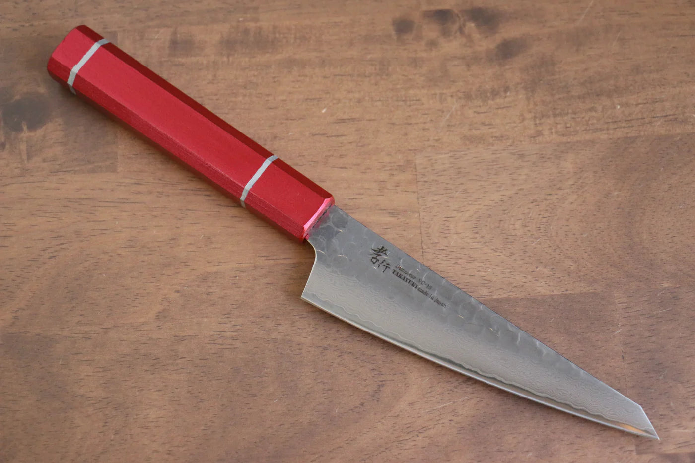 Sakai Takayuki VG10 ดามัสกัส 33 ชั้น มีดเลาะกระดูก เลาะกางปลา Sabaki มีดทำครัวญี่ปุ่น 150mm ด้ามไม้โอ๊กเคลือบ (Kouseki)