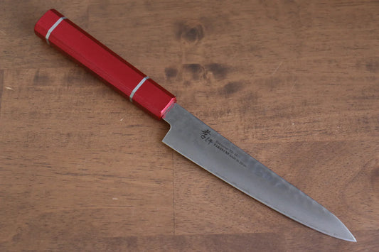 Sakai Takayuki VG10 ดามัสกัส 33 ชั้น มีดขนาดเล็ก  Petty มีดทำครัวญี่ปุ่น 150mm ด้ามไม้โอ๊กเคลือบ (Kouseki)