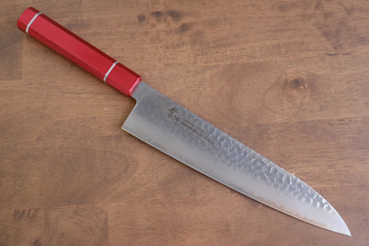 Sakai Takayuki VG10 ดามัสกัส 33 ชั้น มีดกิวโตะ Gyuto มีดทำครัวญี่ปุ่น 240mm ด้ามไม้โอ๊กเคลือบ (Kouseki)