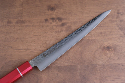 Sakai Takayuki VG10 ดามัสกัส 33 ชั้น มีดเลาะเอ็น Sujihiki มีดทำครัวญี่ปุ่น 240mm ด้ามไม้โอ๊กเคลือบ (Kouseki)