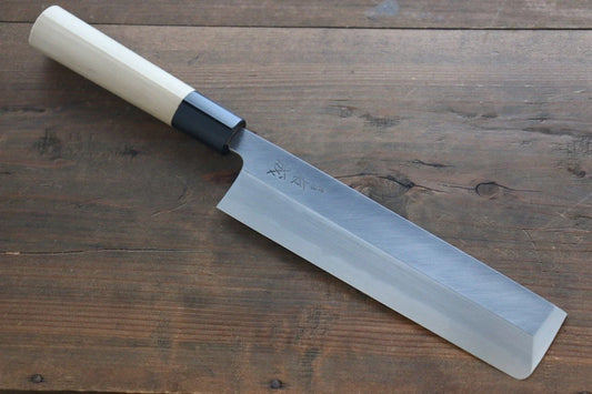 Sukenari White Steel (เหล็กกล้าขาว) No.2 Hongasumi มีด Usuba มีดทำครัวญี่ปุ่น ด้ามต้นเเมกโนเลีย