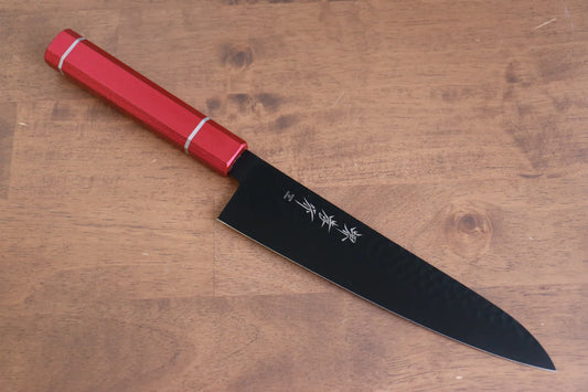Sakai Takayuki Kurokage VG10 ลายค้อนตี เคลือบเทฟลอน มีดกิวโตะ Gyuto มีดทำครัวญี่ปุ่น 210mm ด้ามไม้โอ๊กเคลือบ (Kouseki)