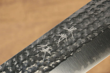 Yu Kurosaki Senko R2/SG2 ลายค้อนตี เคลือบเงาทอง Maki-e ลายมังกร มีดหั่นผัก Nakiri มีดทำครัวญี่ปุ่น 165mm เคลือบด้าม มีฝัก (ปลอก) มีด