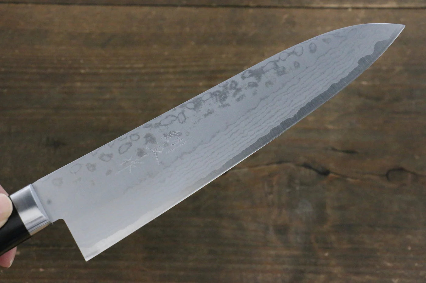 Kunihira Sairyu VG10 ดามัสกัส มีดกิวโตะ Gyuto มีดทำครัวญี่ปุ่น 180mm ด้ามไม้ Pakka wood