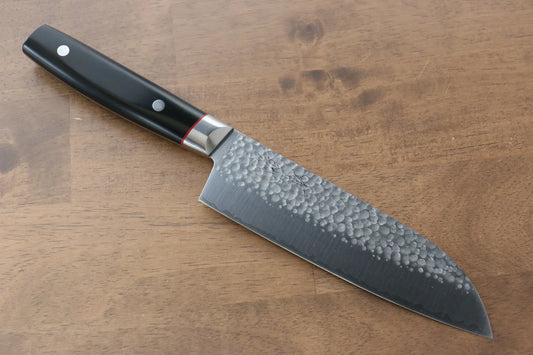 Seisuke PRO-J VG10 ลายค้อนตี มีด Santoku มีดทำครัวญี่ปุ่น 170mm ด้าม Micarta ดำ